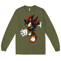 Army Green Shadow The Hedgehog Long Sleeve Tee - linhVisuals
