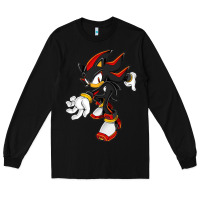Black Shadow The Hedgehog Long Sleeve Tee - linhVisuals