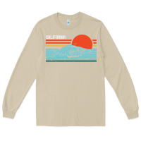 Mushroom vintage california wave surf retro 80s california beach surfing Long Sleeve Tee - linhVisuals