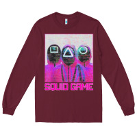Burgundy spoky squids games Long Sleeve Tee - linhVisuals