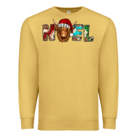 Antique Gold noel long haired shaggy cow Premium Sweatshirt - Jasminsmagicworld