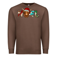 Chestnut noel long haired shaggy cow Premium Sweatshirt - Jasminsmagicworld