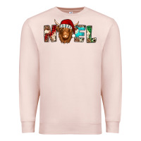 Pale Pink noel long haired shaggy cow Premium Sweatshirt - Jasminsmagicworld