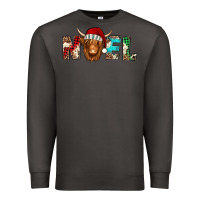 Smoke noel long haired shaggy cow Premium Sweatshirt - Jasminsmagicworld
