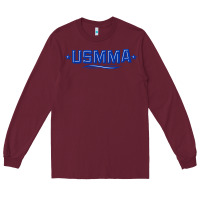 Burgundy The usmma mariners Long Sleeve Tee - linhVisuals