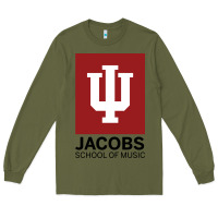 Army Green jacobs, school of music Long Sleeve Tee - linhVisuals