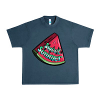 Midnight Navy sweet summer watermelon 1 Urban Heavy Tee - BundleAndBundleShop