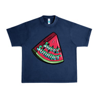 Navy sweet summer watermelon 1 Urban Heavy Tee - BundleAndBundleShop