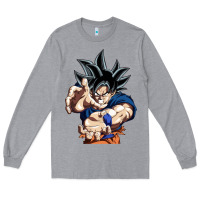 Heather Grey goku utra instinct Long Sleeve Tee - linhVisuals