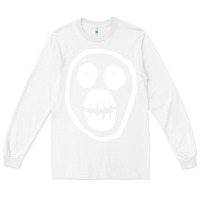 White the mighty boosh monkey skull Long Sleeve Tee - linhVisuals