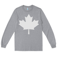 Heather Grey canada maple Long Sleeve Tee - linhVisuals