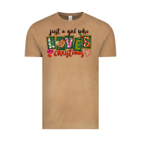 Vintage Camel Just A Girl Who Loves Christmas Vintage Tee - FaDigitalArtStudio