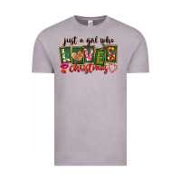 Vintage Zinc Just A Girl Who Loves Christmas Vintage Tee - FaDigitalArtStudio