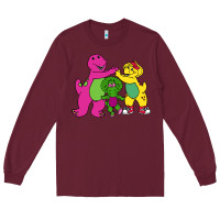 Burgundy barney legendary Long Sleeve Tee - linhVisuals