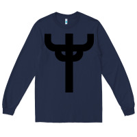 Navy red-judas-priest cross Long Sleeve Tee - linhVisuals