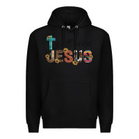 Black y'all need jesus Premium Hoodie - Artiststas
