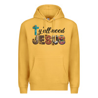 Mustard y'all need jesus Premium Hoodie - Artiststas