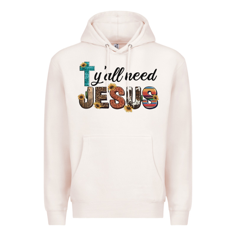 Y'all Need Jesus Premium Hoodie by Artiststas | Teevron