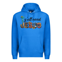 True Royal y'all need jesus Premium Hoodie - Artiststas