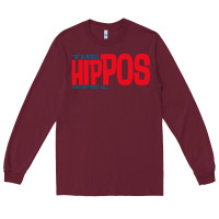 Burgundy the hippos - heads are gonna roll Long Sleeve Tee - linhVisuals