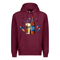 Burgundy just here for the light no background Premium Hoodie - Jasminsmagicworld