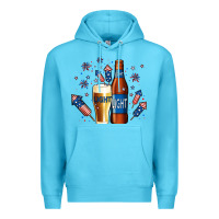 Ocean Blue just here for the light no background Premium Hoodie - Jasminsmagicworld