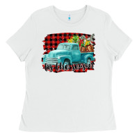 Tis The Season Christmas Truck Ladies Tee | Teevron