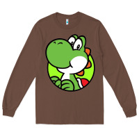 Chestnut Cartoon Yoshi Long Sleeve Tee - linhVisuals