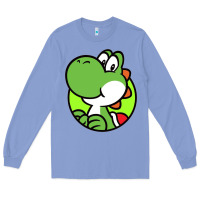 Colony Blue Cartoon Yoshi Long Sleeve Tee - linhVisuals