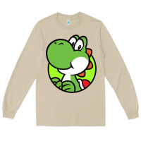 Mushroom Cartoon Yoshi Long Sleeve Tee - linhVisuals