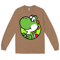 Toasted Coconut Cartoon Yoshi Long Sleeve Tee - linhVisuals