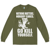 Army Green kill yourself classic foamy the squirrel Long Sleeve Tee - linhVisuals
