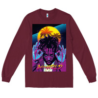 Burgundy concert wrld Long Sleeve Tee - linhVisuals