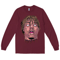Burgundy art of juice rap Long Sleeve Tee - linhVisuals