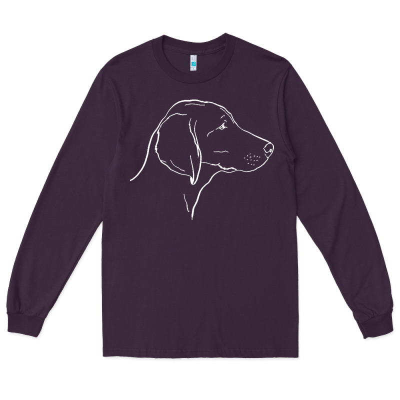 Weimaraner T  Shirt Weimaraner Dog Line Art Long Sleeve Tee by linhVisuals | Teevron
