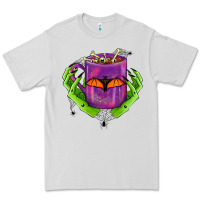 Dove Grey Halloween Coffee Cup With Hands Premium Tee - FaDigitalArtStudio
