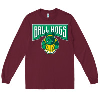 Burgundy ballhogs-Lovers Long Sleeve Tee - linhVisuals