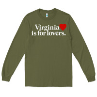 Army Green VIRGINIA IS FOR LOVERS Long Sleeve Tee - linhVisuals