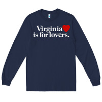 Navy VIRGINIA IS FOR LOVERS Long Sleeve Tee - linhVisuals