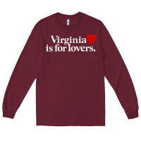 Burgundy VIRGINIA IS FOR LOVERS Long Sleeve Tee - linhVisuals