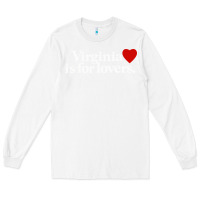 White VIRGINIA IS FOR LOVERS Long Sleeve Tee - linhVisuals