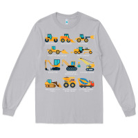Moon Dust construction excavator vehicle boys builder heavy equipment t shirt Long Sleeve Tee - linhVisuals