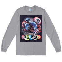 Heather Grey wrld legend of music rap Long Sleeve Tee - linhVisuals