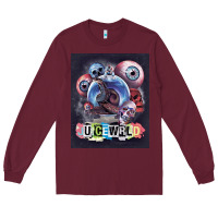 Burgundy wrld legend of music rap Long Sleeve Tee - linhVisuals