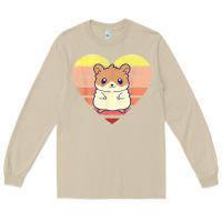 Mushroom cute hamster design retro heart shape vintage t shirt Long Sleeve Tee - linhVisuals