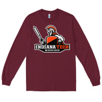 Burgundy indiana institute of technology warrior Long Sleeve Tee - linhVisuals