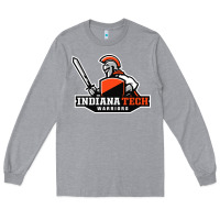 Heather Grey indiana institute of technology warrior Long Sleeve Tee - linhVisuals
