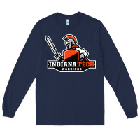 Navy indiana institute of technology warrior Long Sleeve Tee - linhVisuals