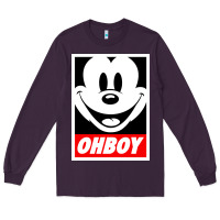 Plum ohboy Long Sleeve Tee - linhVisuals
