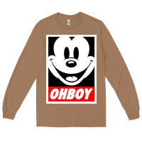 Toasted Coconut ohboy Long Sleeve Tee - linhVisuals